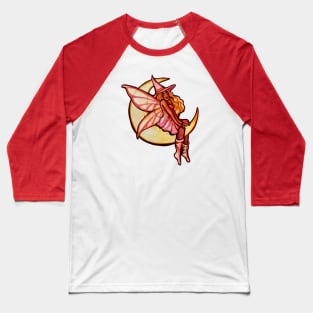 Autumn Moon Witch Fairy Baseball T-Shirt